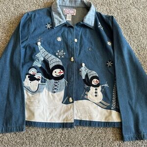 Tantrums Snowman Jean Jacket